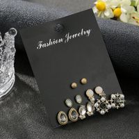 Personalized Pearl Geometric Earrings Set With Nine Pairs Of Earrings main image 5