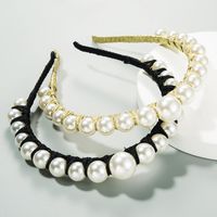 Europe And The United States Set Pearl Hair Hoop Winding Thin Edge Hair Accessories Fashion Head Buckle main image 1