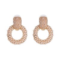 52925 Jujia Neue Geometrische Ohrringe Perlen Kurze Übertriebene Europäische Und Amerikanische Temperament Ohrringe Grenz Überschreitende Versorgung Ohrringe Frauen sku image 1