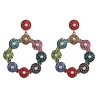 Colored Diamond Earrings Women's Crystal Earrings sku image 2