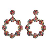 Colored Diamond Earrings Women's Crystal Earrings sku image 1