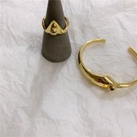 Aesthetic Bracelet With Metal Ball Line Aesthetic V-ring main image 4