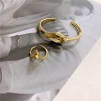 Aesthetic Bracelet With Metal Ball Line Aesthetic V-ring main image 5