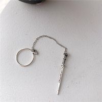 Siamese Ring Chain Pendant Insert Trendy Ring main image 3