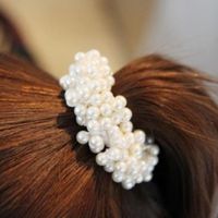 Kreatives Neues Produkt Ganzkreis-perlen-haarring Mädchen-haarseil Koreanischer Haarring Gummiband-kopfs Eil Großhandel main image 3