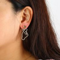 Earrings Copper Earrings Wholesale Color And Quality Asymmetric Earrings main image 1