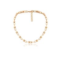 Single-layer Geometric Necklace Female U-shaped Chain Ball-necklace main image 5