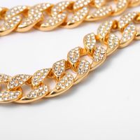 مجوهرات فاسق مايكرو مطعمة المرأة سلسلة كاملة الماس الهيب هوب قلادة main image 5