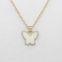 Korean Fashion Oil Drop Butterfly Pendant Necklace New Style Clavicle Chain Wholesale main image 3