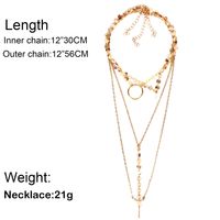 Fashion Jewelry Necklace Handmade Sequins Fringed Clavicle Neck Chain Women main image 6