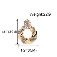 Europäische Und Amerikanische Mode Modeschmuck Mode Diamant Runde Knopf Ohrringe Ohrringe Frauen Erings F4220 main image 6