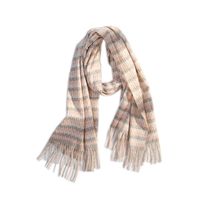 Small Houndstooth Scarf Female Winter Long Imitation Wool Fringed Scarf main image 6
