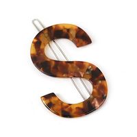 Simple Leopard Letter Hairpin Hair Clip Top Clip main image 3
