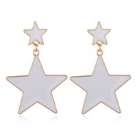 Fashion Metal Simple Five-pointed Star Stud Earrings main image 5