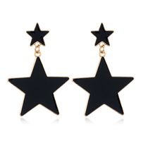 Fashion Metal Simple Five-pointed Star Stud Earrings main image 6