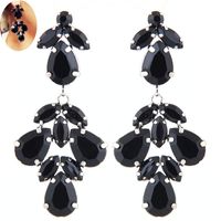 Fashion Jewelry Wholesale Vintage Court Bright Gem Earrings main image 2