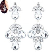Fashion Jewelry Wholesale Vintage Court Bright Gem Earrings main image 3