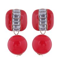 Fashion Jewelry Wholesale Metal Contrast Color Wild Pearl Simple Earrings main image 1