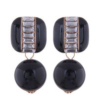 Fashion Jewelry Wholesale Metal Contrast Color Wild Pearl Simple Earrings main image 5