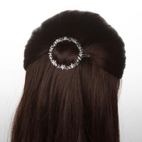 Korean Fashion Simple Frosted Circle Star Barrette Headdress Spring Clip Jewelry main image 5