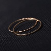 Explosion-shaped Metal Electroplated Twist Geometric 2-piece Ring main image 6