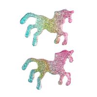 Neue Produkte Europäische Und Amerikanische Stil Kleine Frische Farbe Pony Ohrringe Tier Ohrringe Glitzer Pony Ohrringe Frauen Schmuck main image 1