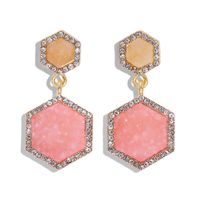 Baub Même Style Alliage Diamant Pierre Boucles D'oreilles Simple Géométrique Boucles D'oreilles Tout-match Bijoux Accessoires Banquet Cadeau main image 6