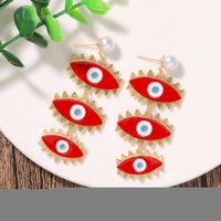 Explosion Style Alloy Oil Drop Earring Trend Earrings Fashion Jewelry Accessories main image 3
