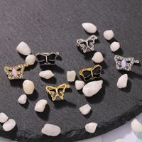 Alloy Studded Butterfly Ear Stud Earrings Simple Wild Jewelry Set Wholesale main image 4