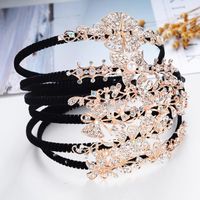 Fashion Headwear Shiny Crown Rhinestone Headband Alloy Full Diamond Hair Hoop Wholesale main image 6