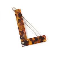Simple Leopard Letter Hairpin Hair Clip Top Clip sku image 3