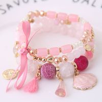 Korean Fashion Sweet Multi-element Pendant Multilayer Crystal Female Bracelet Wholesale sku image 2