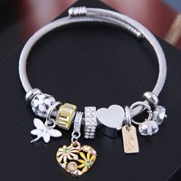 Fashion Metal Wild Simple Love Pendant Multi-element Accessories Bracelet sku image 1