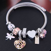 Fashion Metal Wild Simple Love Pendant Multi-element Accessories Bracelet sku image 3