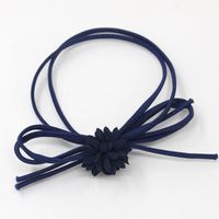 Handmade Bow Flower Hair Rope High Elastic Rubber Band Hair Ring Hair Accessories Headdress Wholesale sku image 2