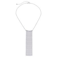 Jewelry Diamond Long Fringed Pendant Necklace Female Fashion Jewelry main image 3