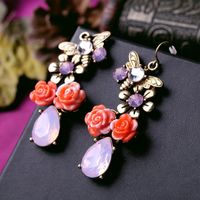 Fashion Explosion Jewelry Wholesale Fresh Flowers Water Drop Pendant Women Earrings main image 4