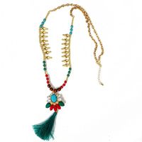 Wholesale Colorful Fringed Necklace Sweater Chain Jewelry Long Necklace main image 6