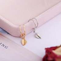 Wholesale Jewelry Vintage Style Leaf Alloy No Inlaid Plating Earrings main image 3