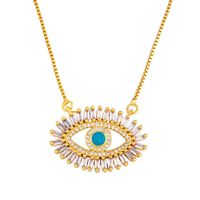 Fashion Eye 18k Gold Plated Necklace In Bulk main image 3