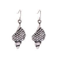 E9112321 Creative Haute-qualité Boucles D'oreilles Diamant Longue Super Fée Vacances Style Boucles D'oreilles Tempérament Sauvage Conque Boucles D'oreilles sku image 1