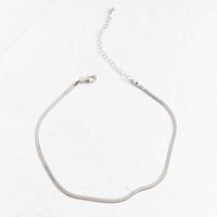 Hot Jewelry Wholesale Wide Snake Bone Chain Necklace Exaggerated Metal Necklace sku image 2