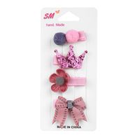 Hair Clip Cute Little Girl Headdress Set Children Hair Accessories Bow Side Clip Accessories sku image 1