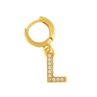 Alphabet Earrings With Diamonds sku image 12