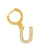 Alphabet Earrings With Diamonds sku image 21