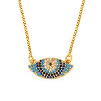 Fashion Eye 18k Gold Plated Necklace In Bulk sku image 1