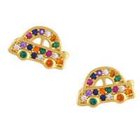 Earrings Zircon Earrings Korean Cute Insect Snail Earrings Diamond Jewelry Wholesale sku image 2