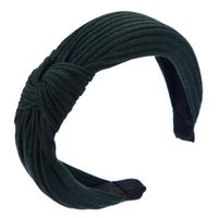 Simple Women's Headband Korean Wide-edged Wrap Bow Cross Fabric Headband main image 5