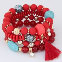 Simple Wild Candy Bead Fringed Temperament Multilayer Bracelet main image 3