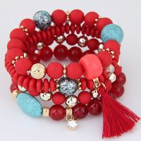 Simple Wild Candy Bead Fringed Temperament Multilayer Bracelet main image 4